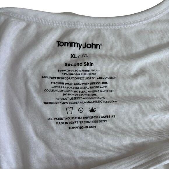 Tommy John Womens Second Skin White Tank Top Loose Fit Sz XL - Picture 4 of 7